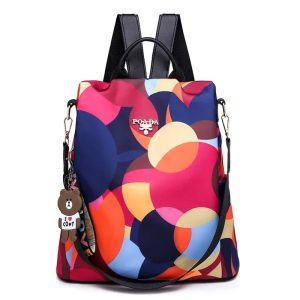 sac à dos femme coloré antivol